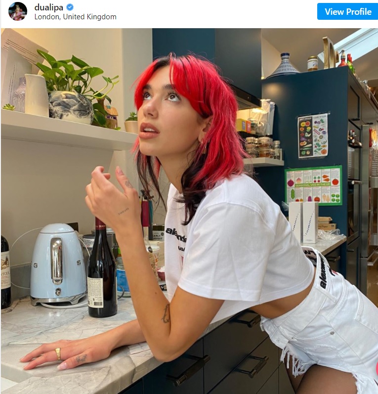 cherry red hair color with black highlights 2020