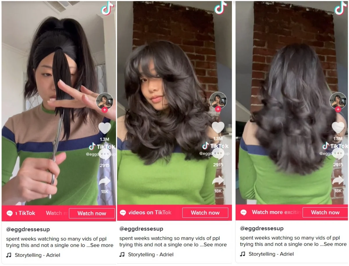 How to cut Butterfly Haircut for medium hair