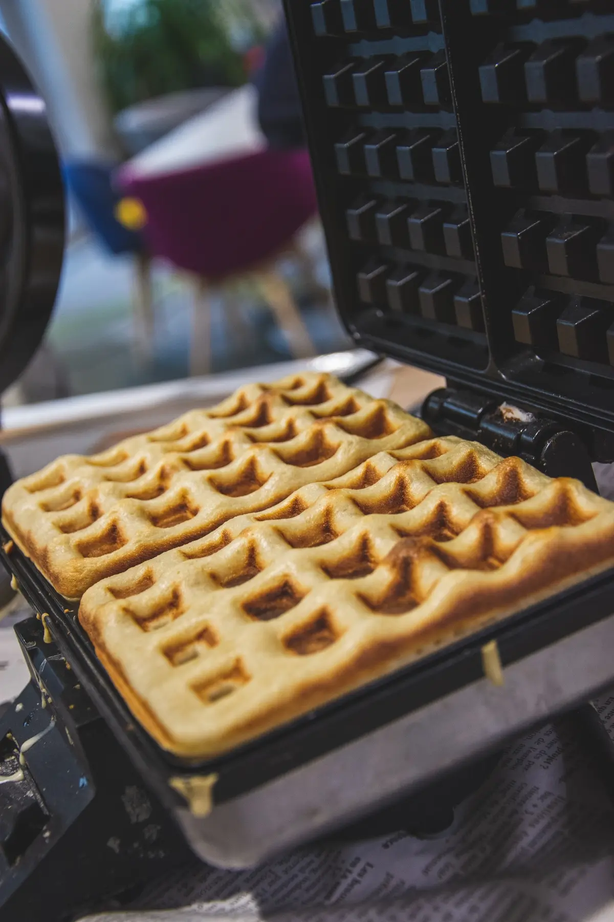 how to clean non removable waffle maker