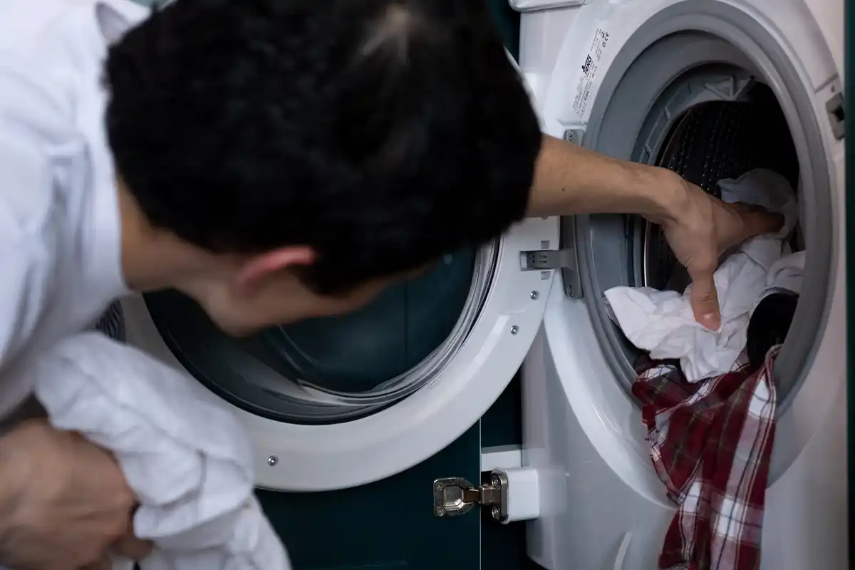 Sort textiles by color before washing to prevent discoloration