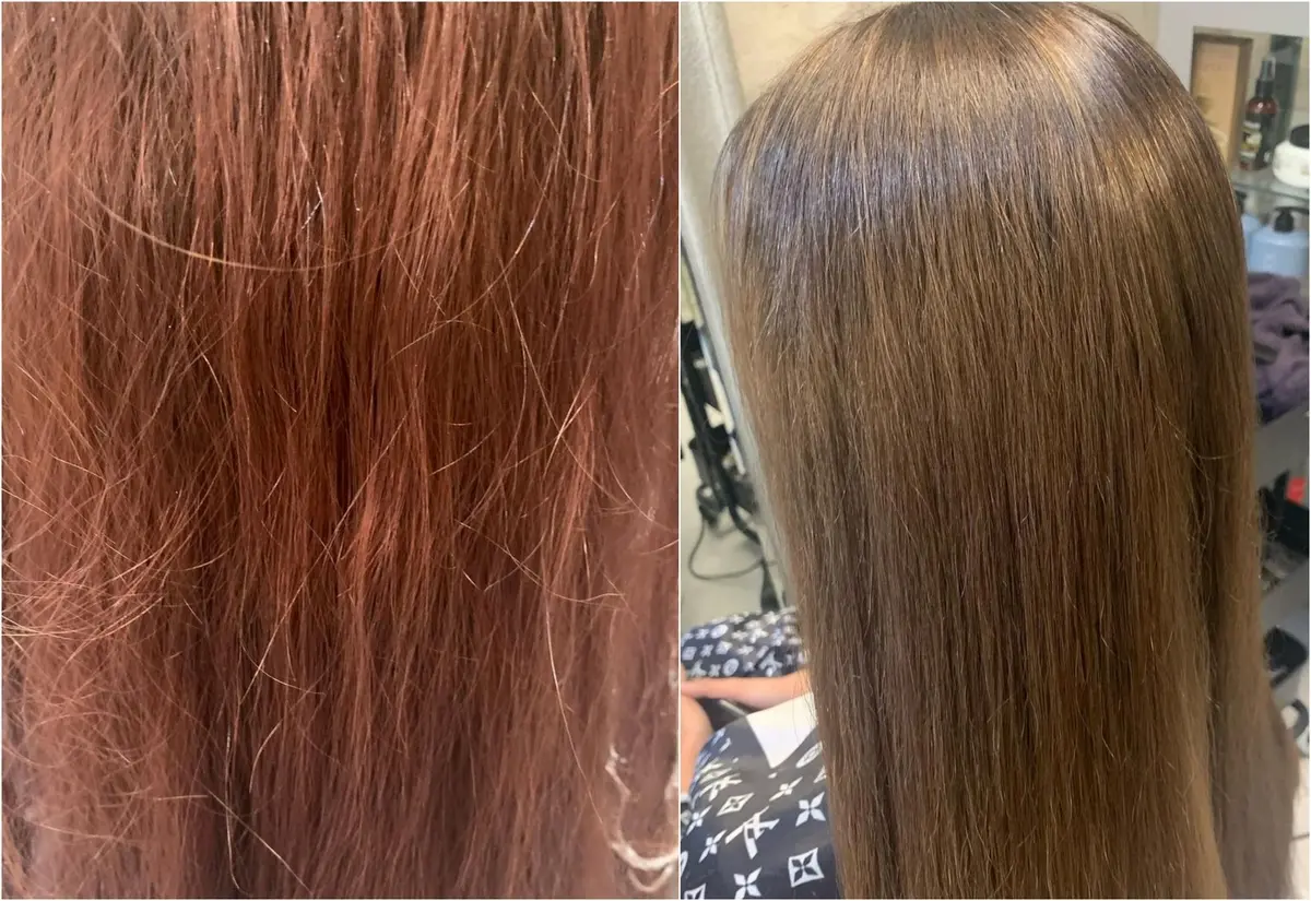 How to dye your hair from red to brown without red tones