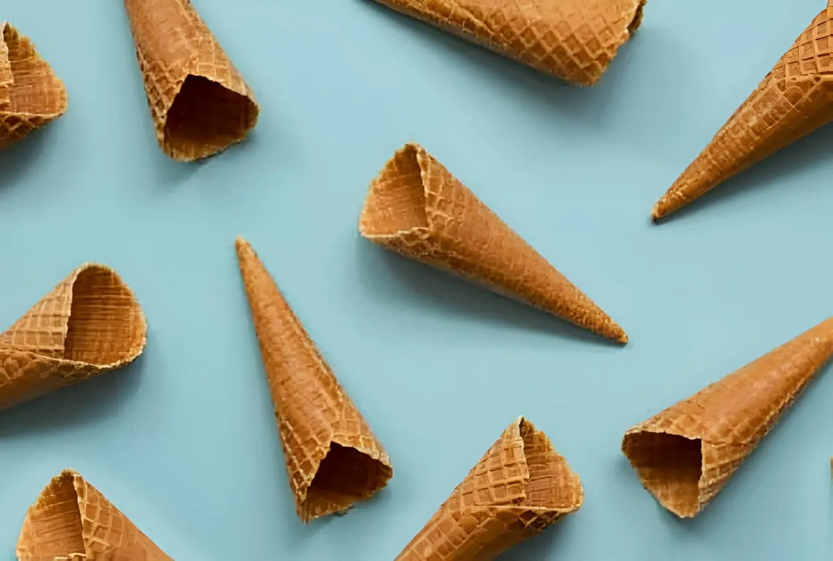How many calories does an empty ice cream cone have