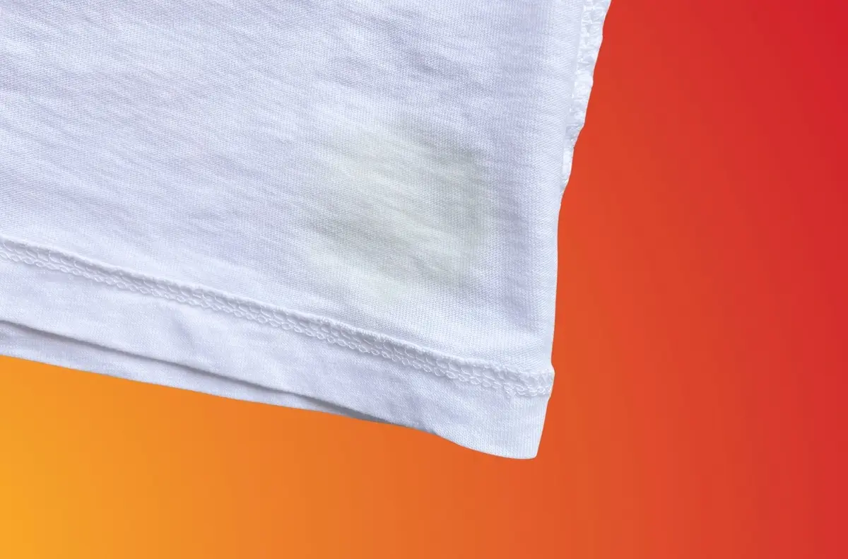 how to remove yellow sunscreen stains on white t shirt